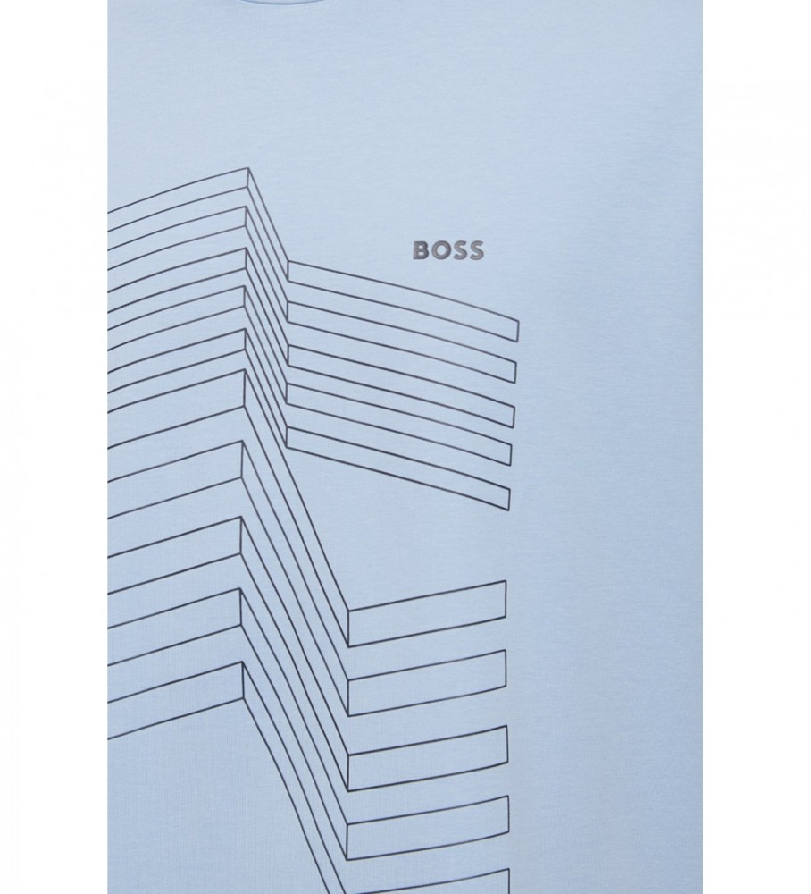 Camiseta BOSS Relaxed Fit azul marinho