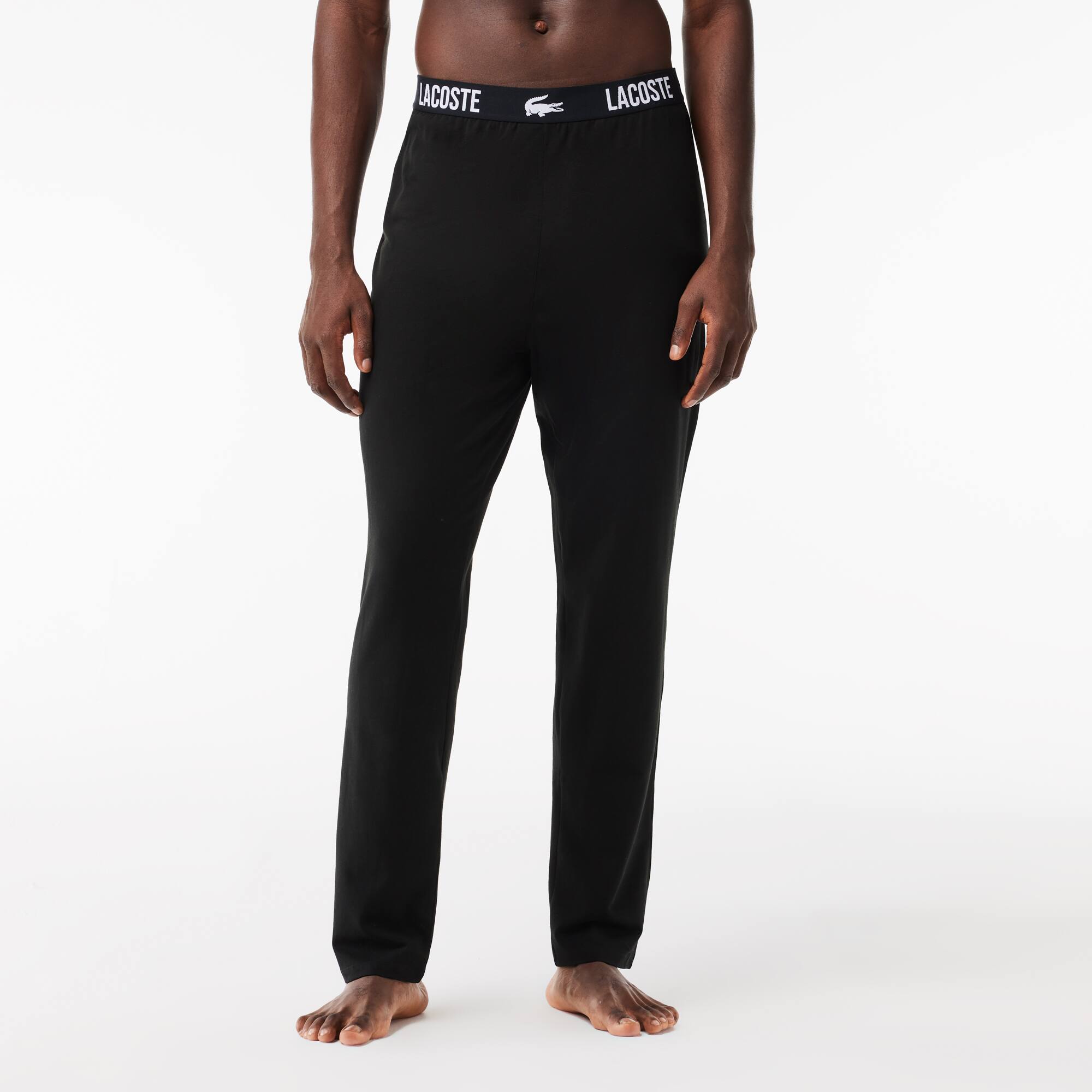 Pyjama Hose aus Baumwolljersey Pyjamas - Schwarz - Lacoste - Herren