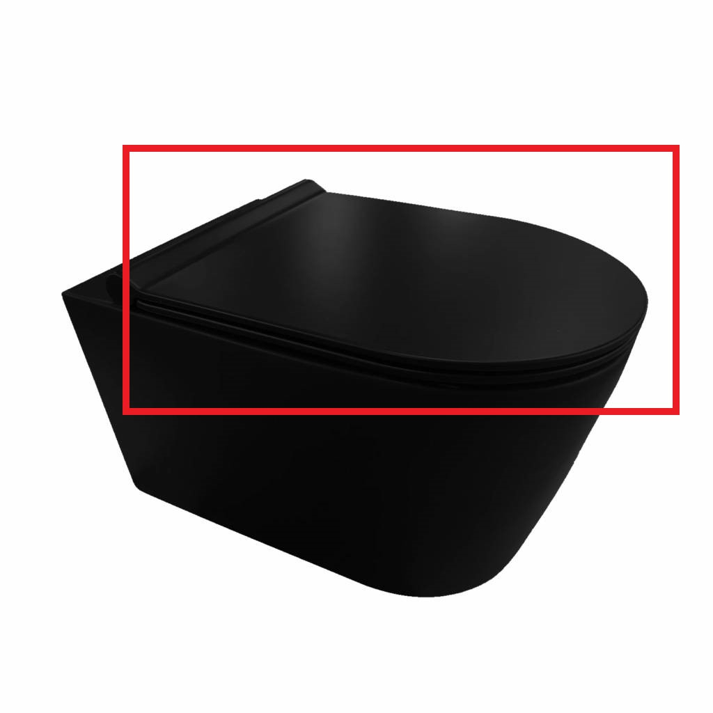 Salenzi Form Slim toiletzitting mat zwart