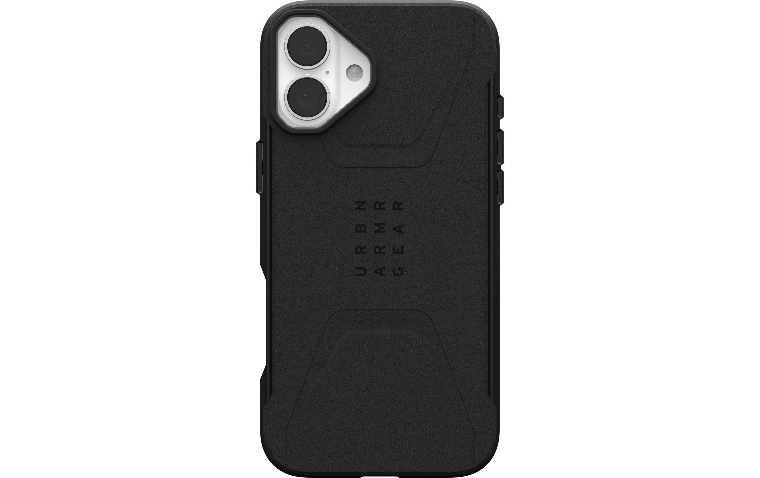 Back Cover Civilian Case iPhone 16 Plus BlackSchutzhülle für das Apple iPhone 16 Plus