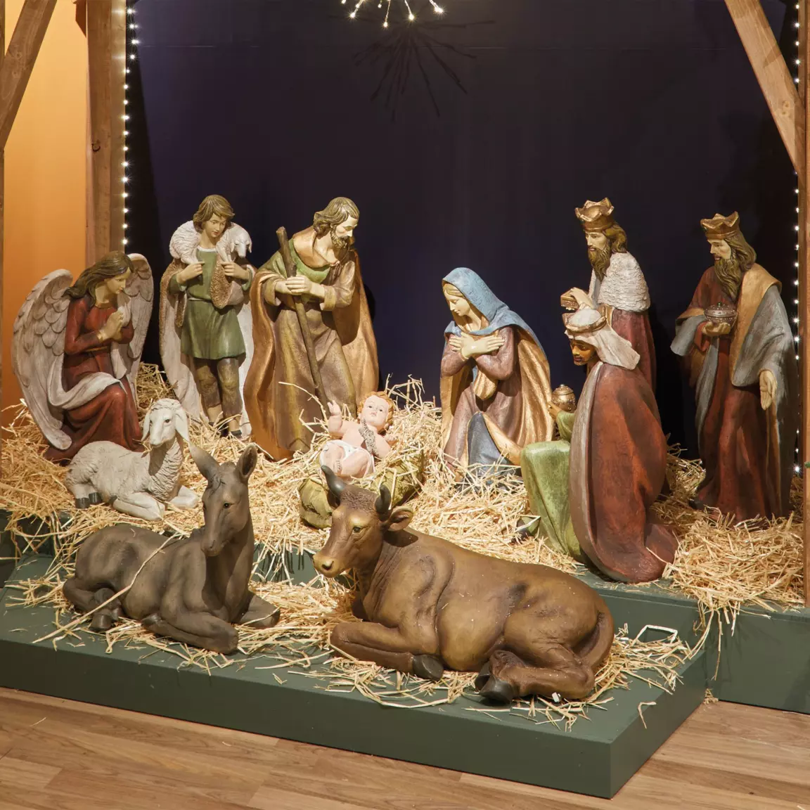 Les 11 grands santons (Hauteur 40 cm) de Paul
