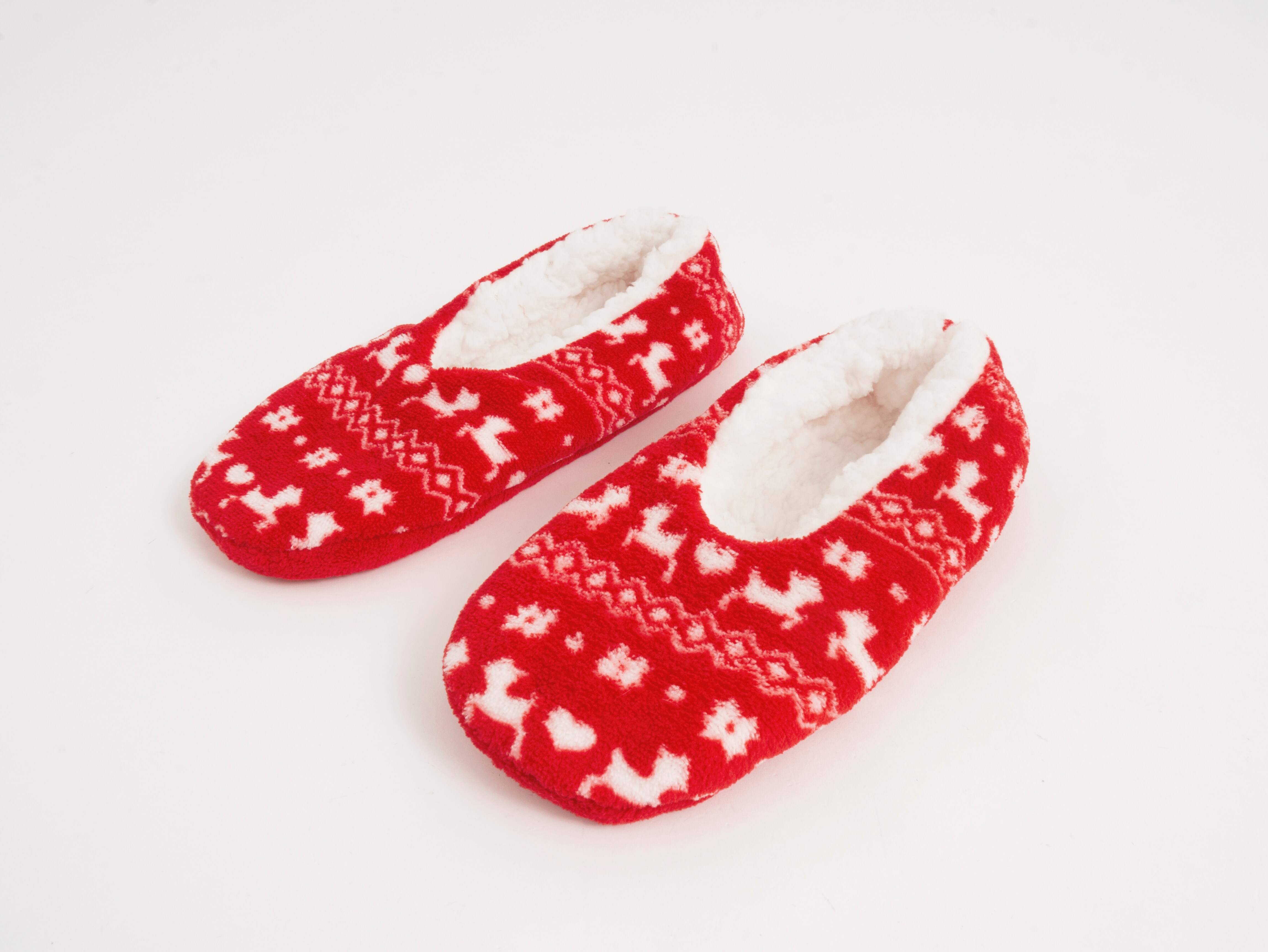 Damen Weihnachtsballerinas - Alloverprint Gr. 35/38