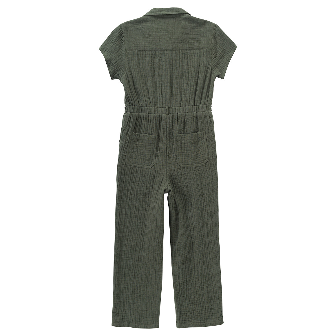 Jonas Nielsen Mädchen Musselin-Jumpsuit aus Bio-Baumwolle dunkelgrün