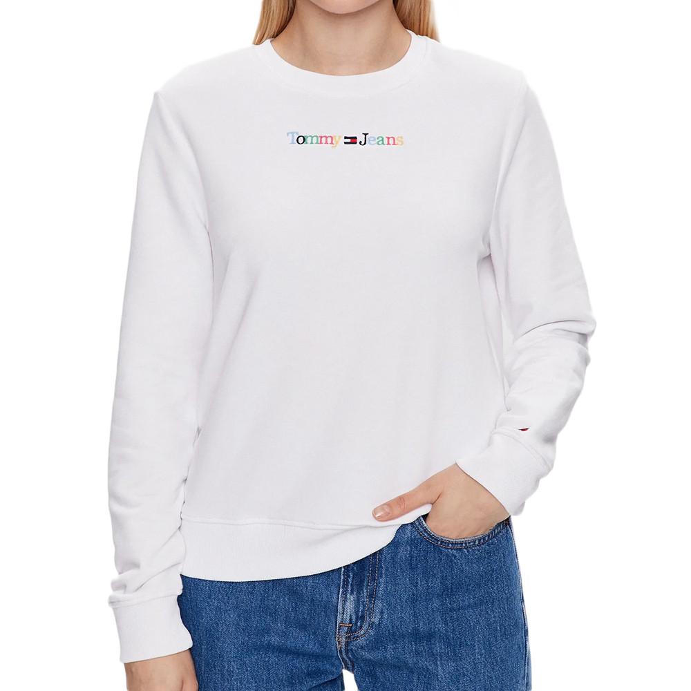 Tommy Hilfiger Sweat Blanc Femme Tommy Hilfiger Tjw Reg Color Serif