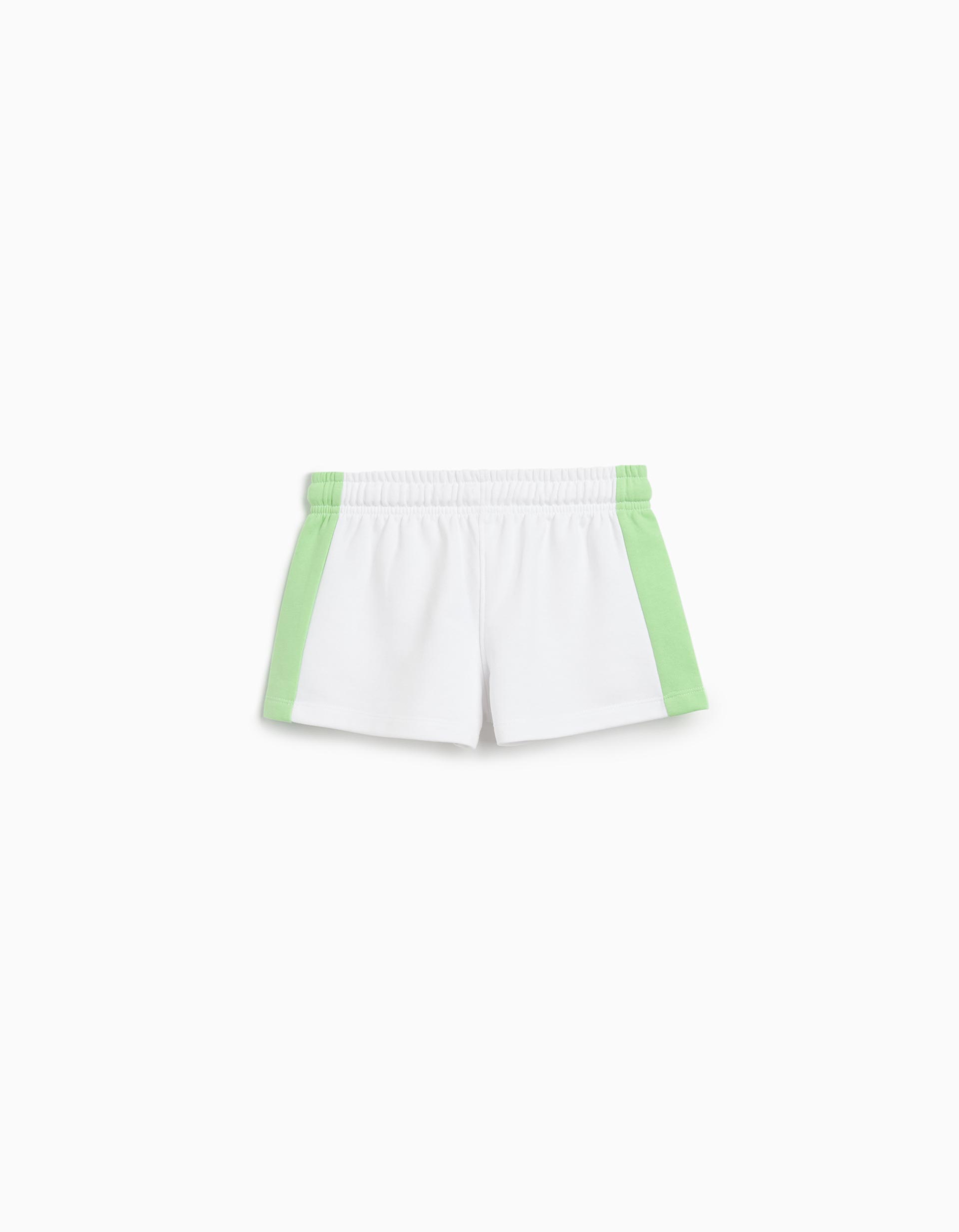 Calções Fleece, Menina, Verde Claro