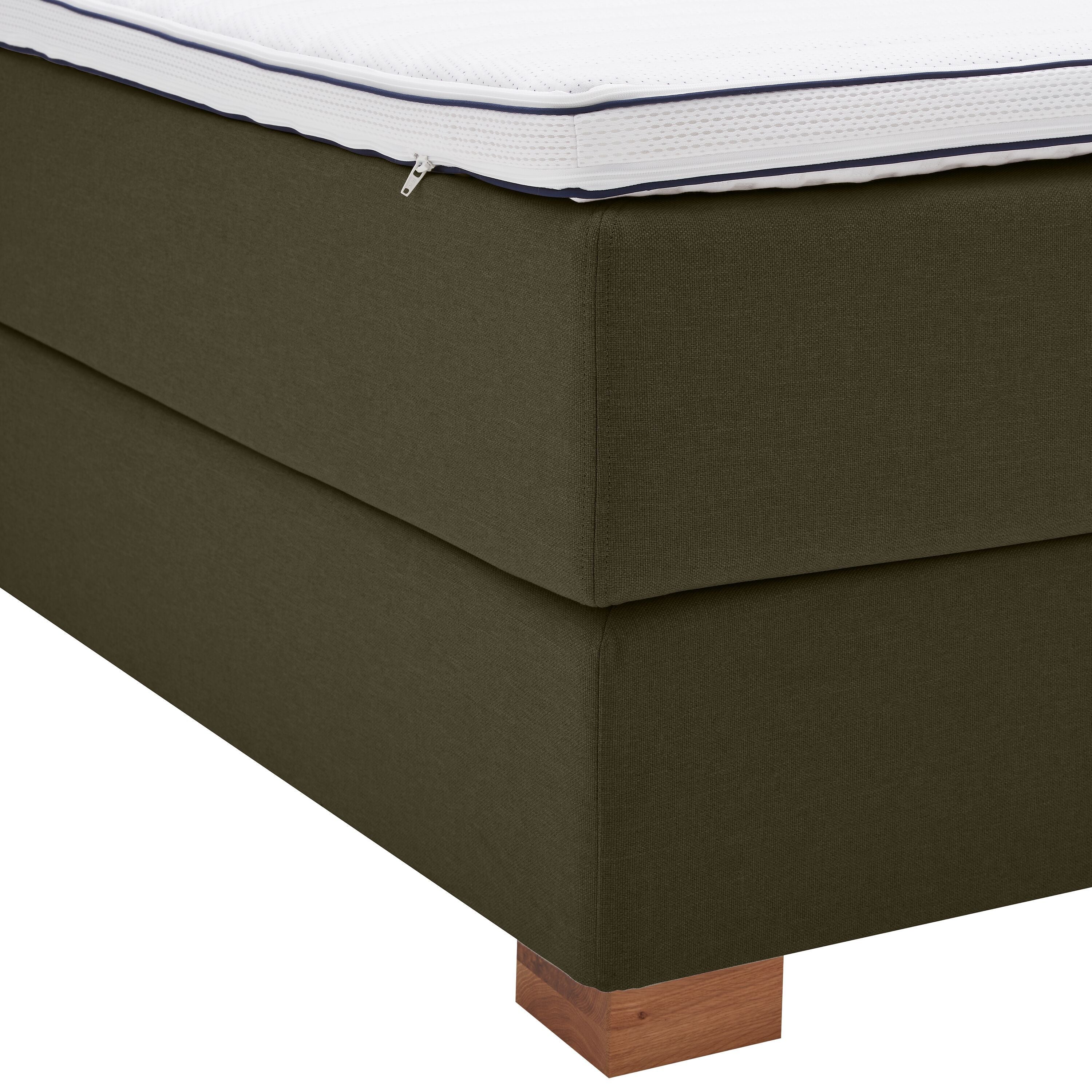 bico GOODNIGHT Boxspringbett - Grün / B: 160.0 cm x T: 200.0 cm