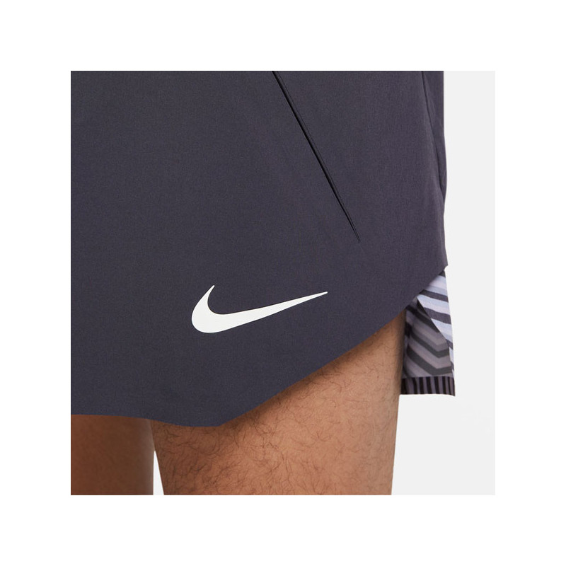 Short tennis Nike gris Dri-Fit Slam Roland Garros