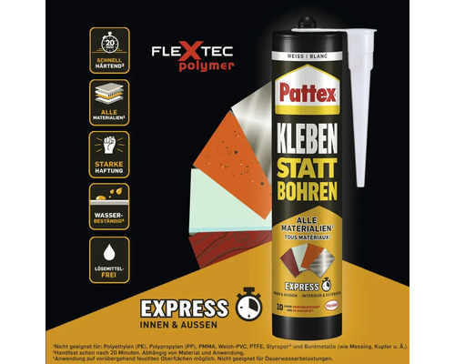 Pattex Montagelijm in plaats van Drill Express 390 g