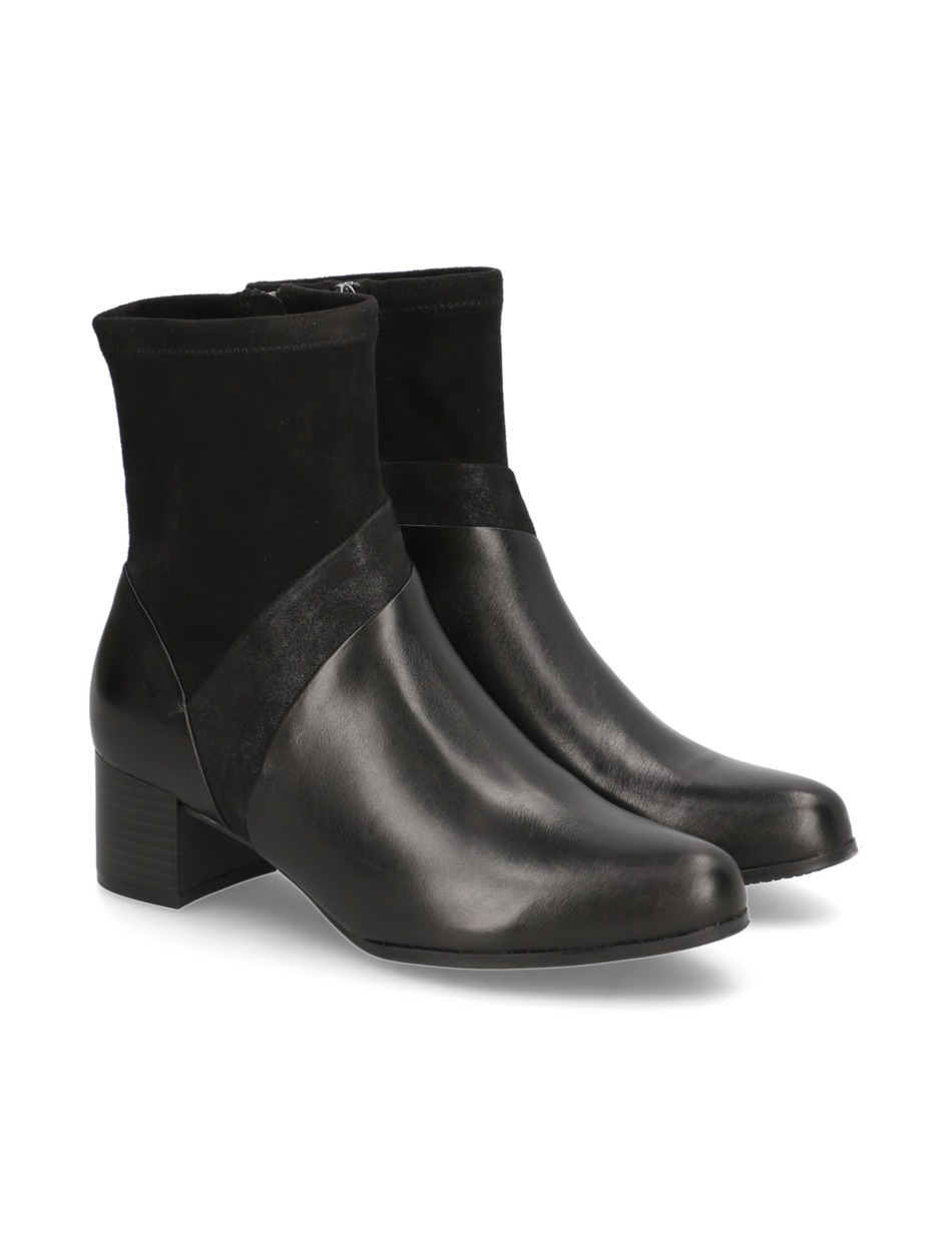 Lederkombination Stiefelette