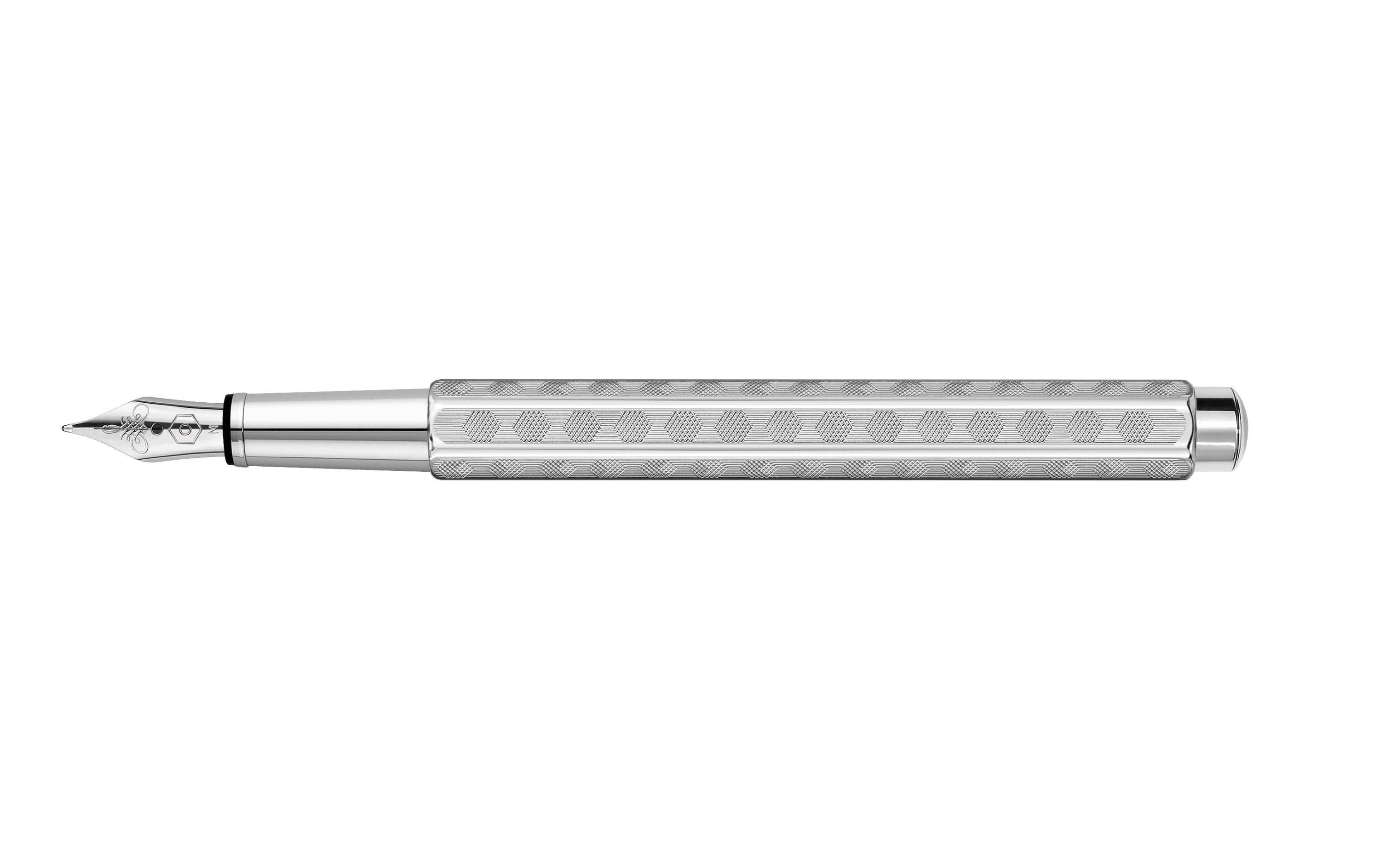 Füllfederhalter Ecridor Heritage Medium (M), Silber<br>Nachfüllbarer Fülli