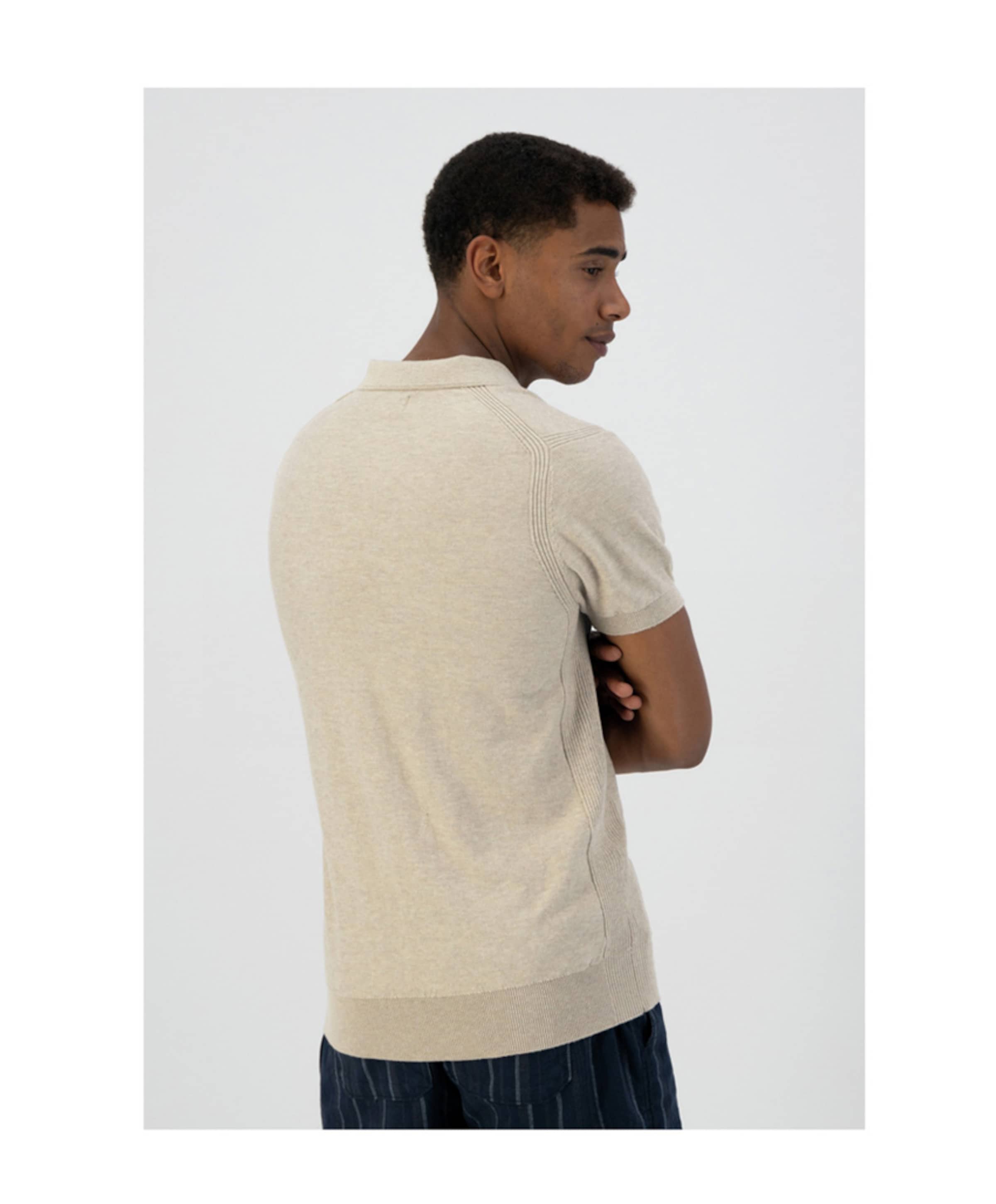 Dstrezzed Heren polo beige