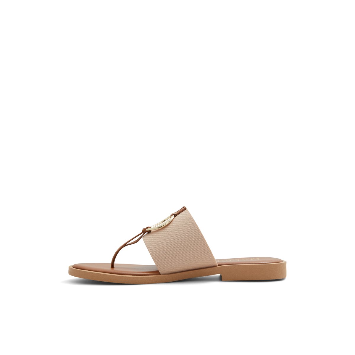 ITALIAN SHOEMAKERS-Lytha-Tongs sandales à talon plat - Talon plat - Beige
