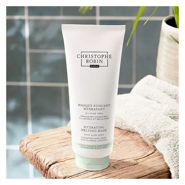 Máscara hidratante e derretida Christophe Robin com Aloe Vera 200ml