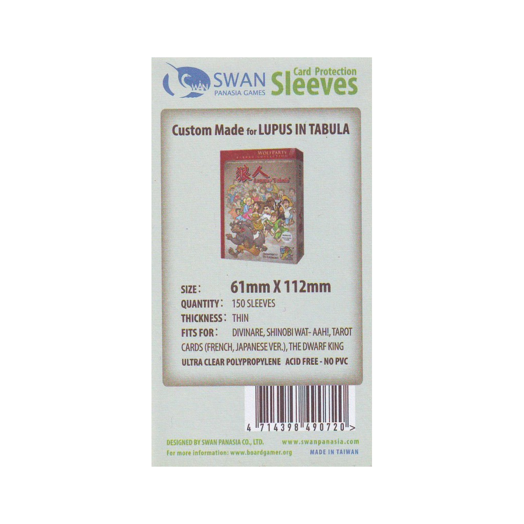 Swan Panasia - Card Sleeves Standard - 61x112mm - 150p