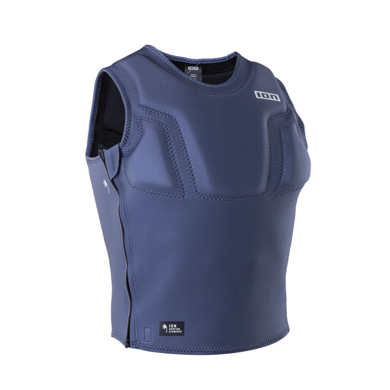 Gilet impact kite vest vector element side zip blue nights