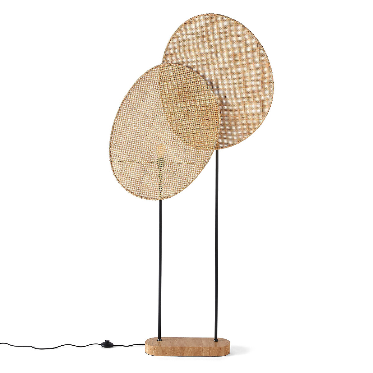 AM.PM<br>Candeeiro de pé em rattan, design E. Gallina, Canopée
