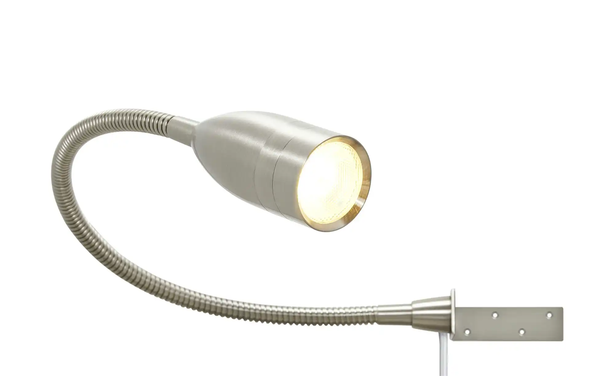 Fischer-Honsel LED-Bettleuchte, 1-flammig, Nickel matt