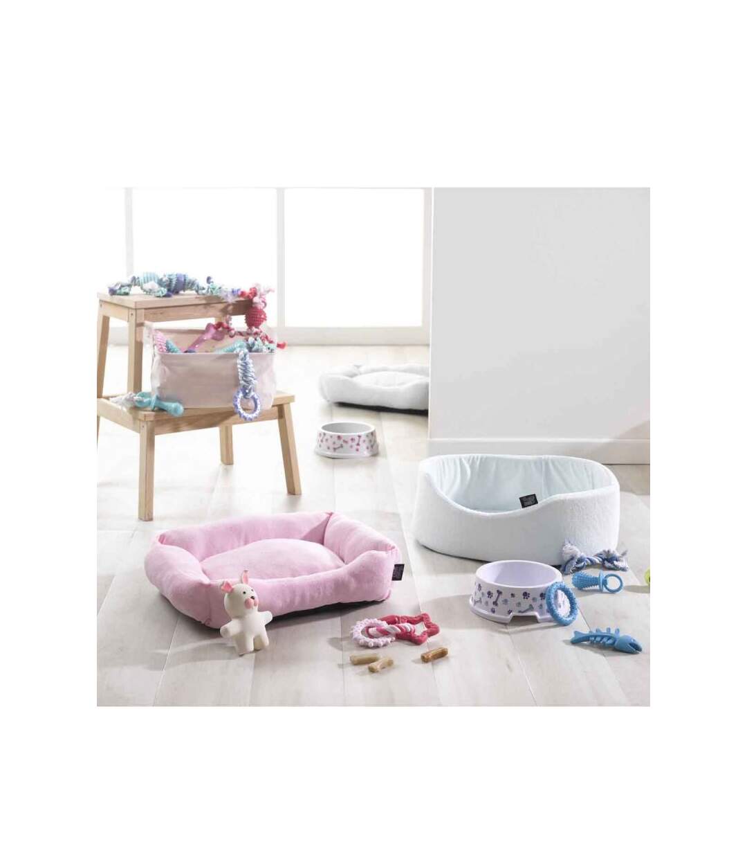 Paris Prix - Panier Pour Chien & Chat puppy 45cm Rose Poudré