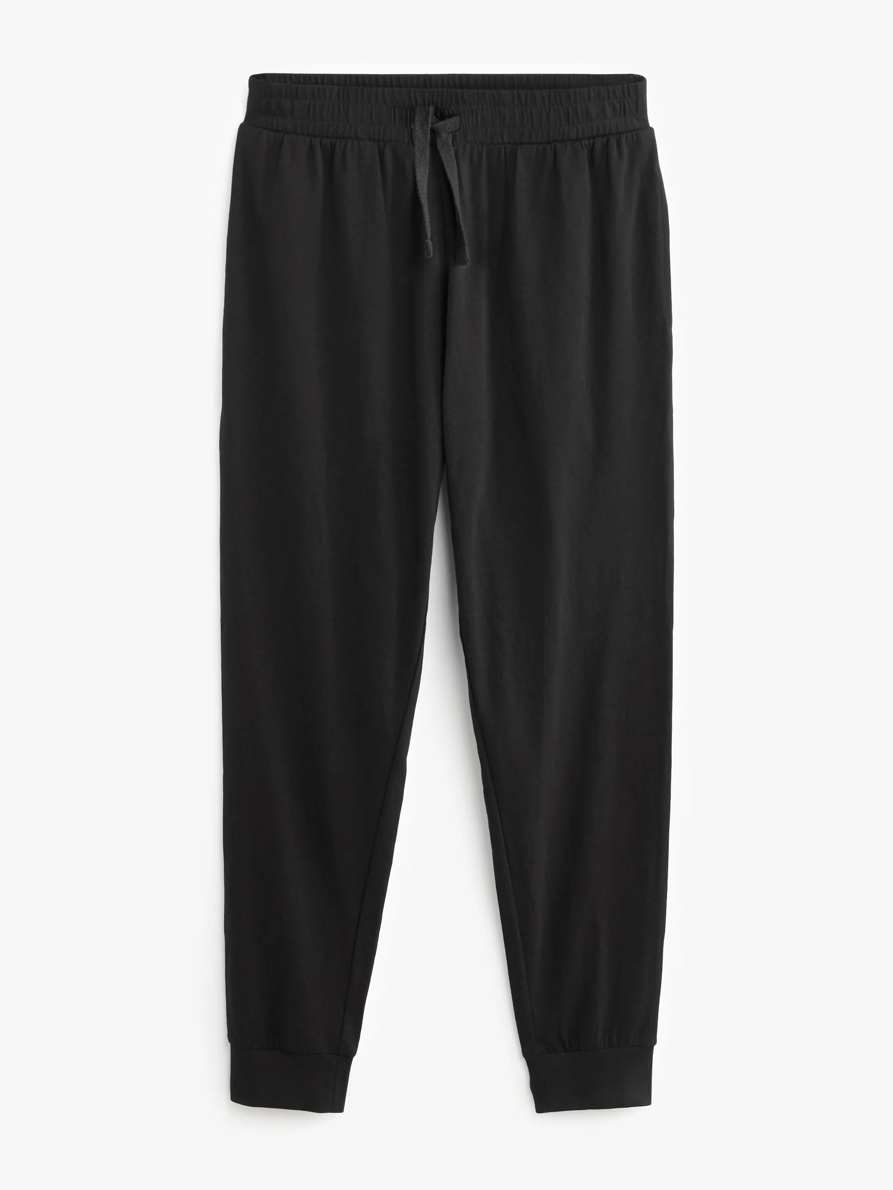 Zwart/grijs - Pyjama's met lange mouwen en boorden van 100% katoen 2 stuks