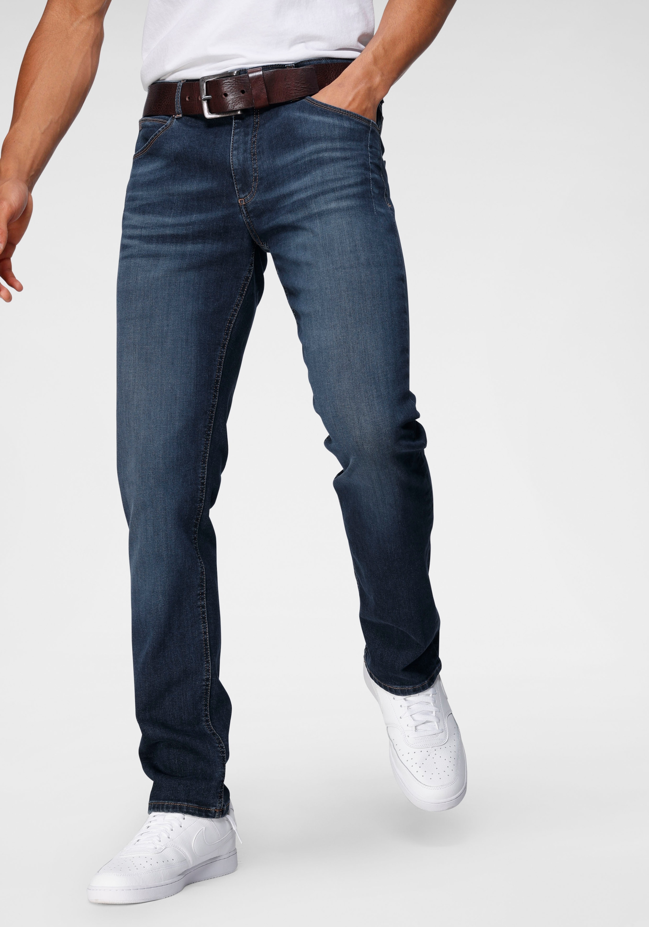 H.I.S Straight-Jeans »DALE«, gerades Bein,  mit Used-Effekten,  niedrige Leibhöhe