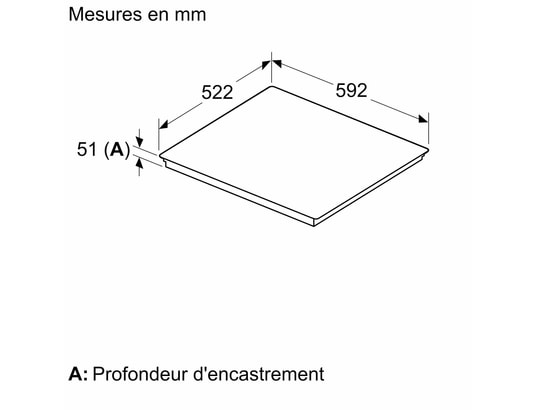 BOSCH - Plaque induction PIJ631HB1E, Série6, 3 foyers, 7400 w