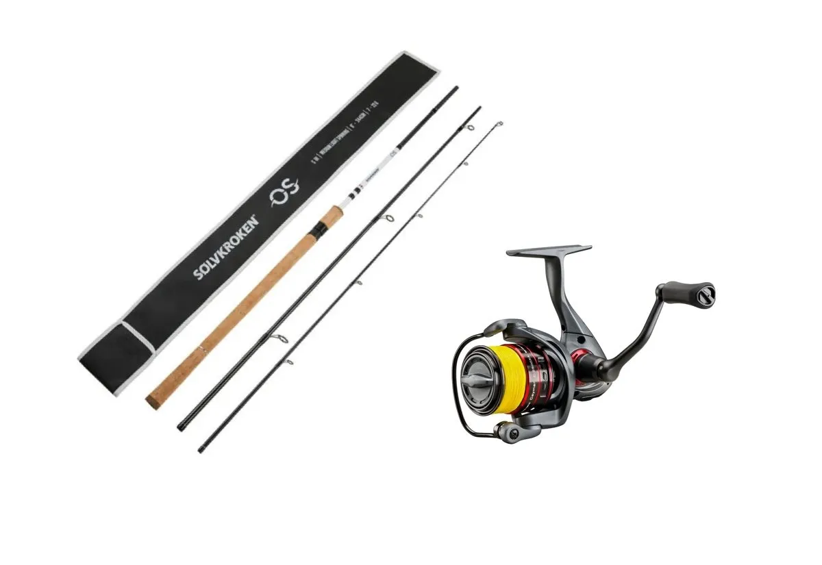Sølvkroken SIII Os 244cm 10-30g/Okuma Ceymar 2500a