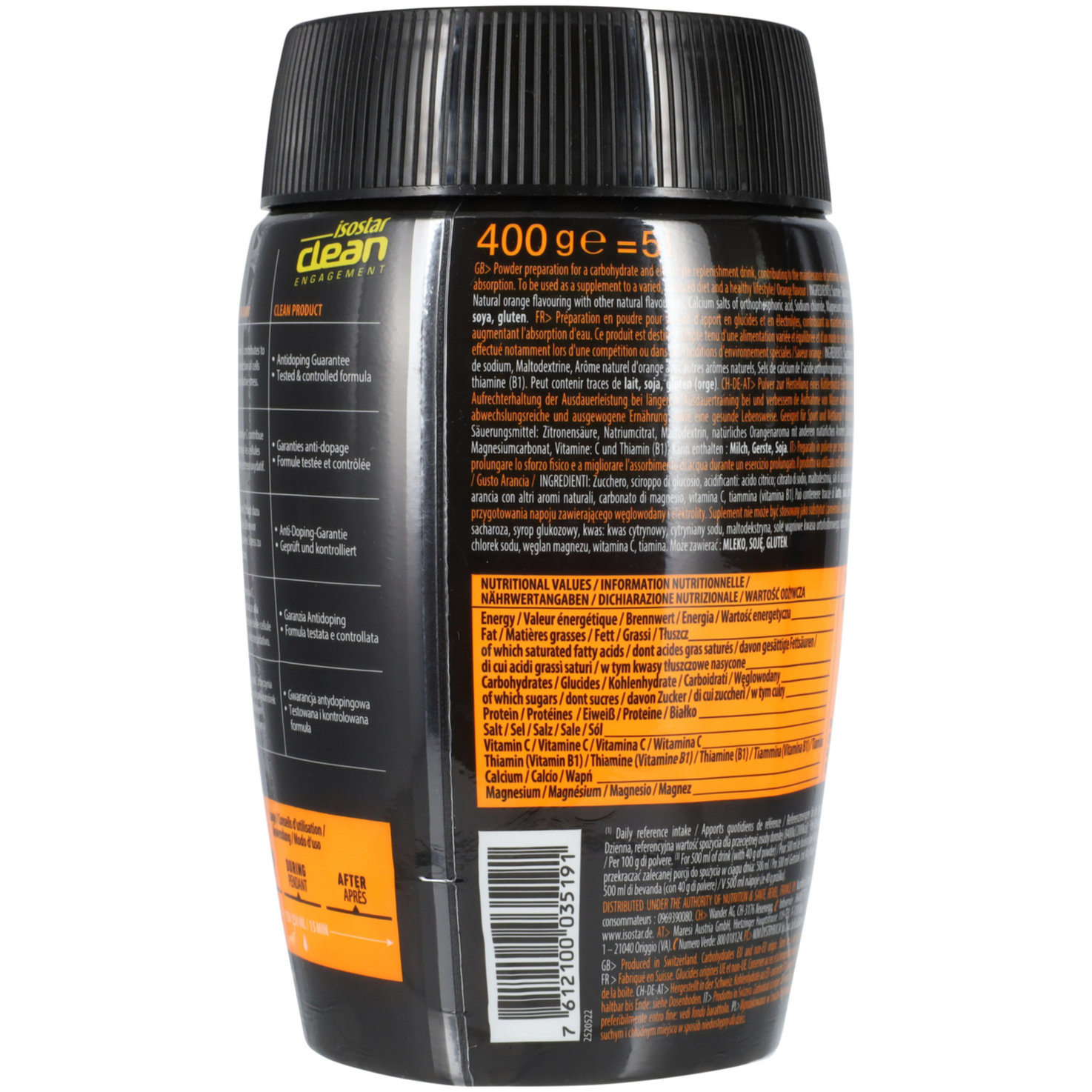 Isostar Hydrate & Perform Sport Drink Orange Instant