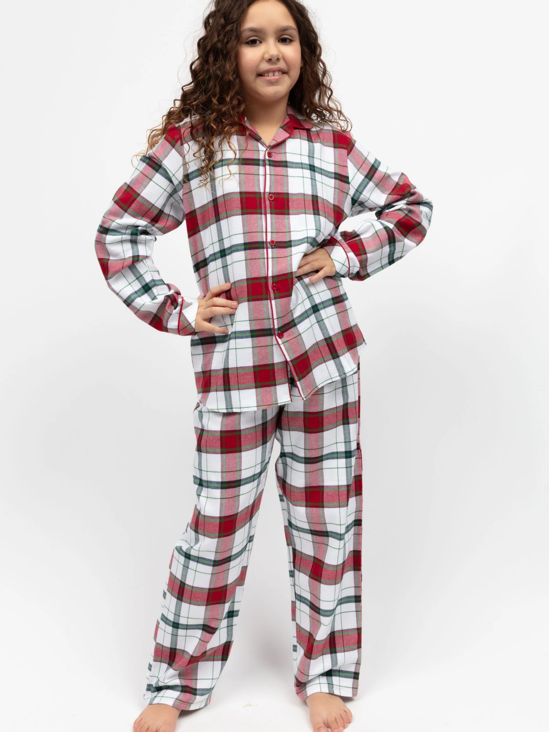 Cyberjammies Minijammies geruite pyjamaset met lange mouwen van 100% katoen