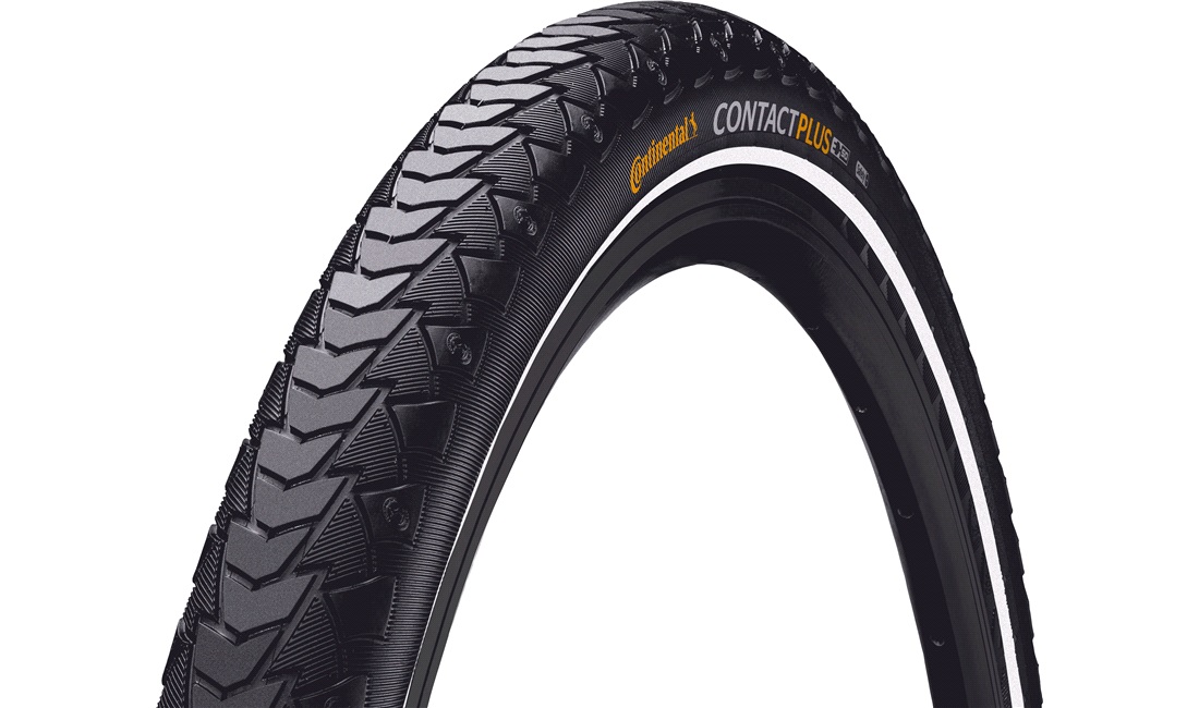 Cykeldæk Continental Contact plus 700x35C med refleks