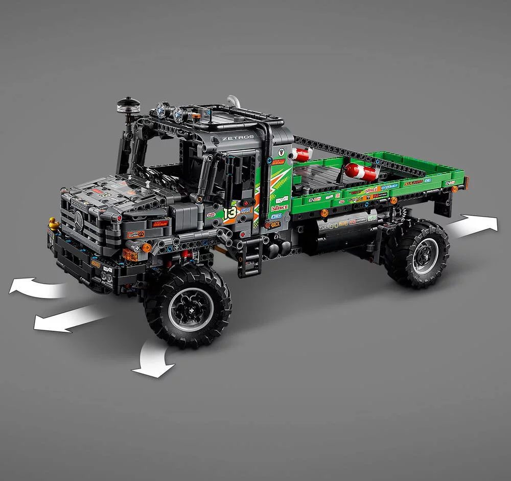 LEGO®TECHNIC 42129 - LE CAMION D’ESSAI 4X4 MERCEDES-BENZ ZETROS TELECOMMANDE