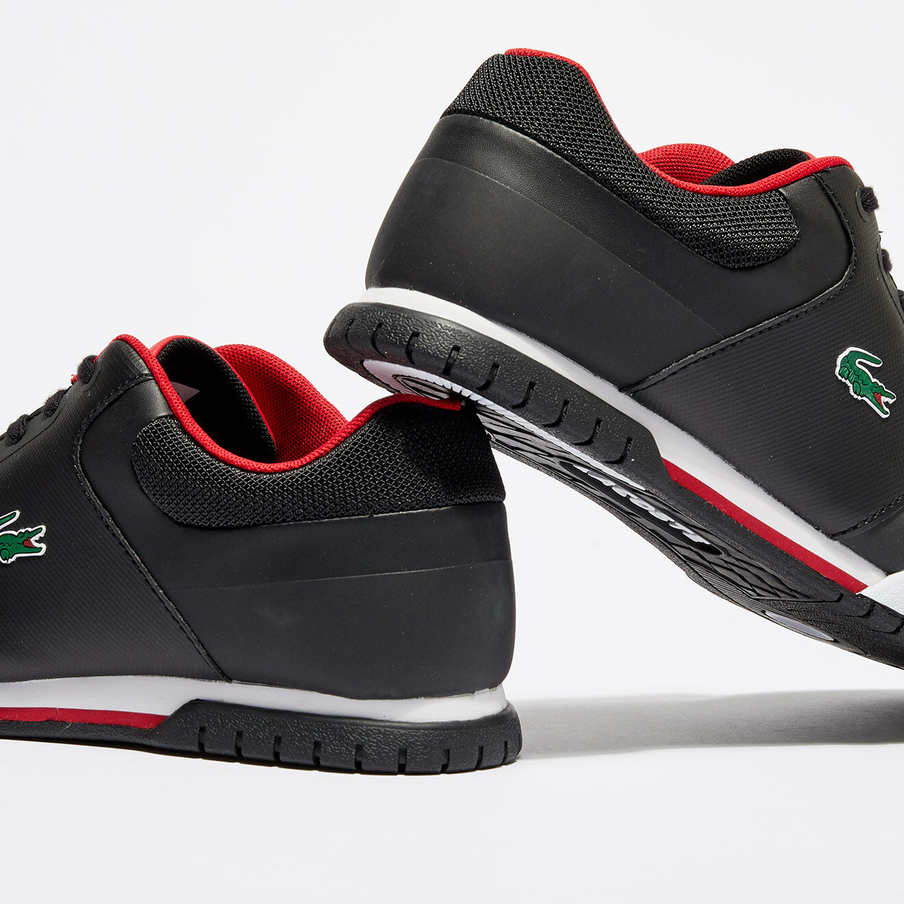 Lacoste Baskets Indiana Evo 317 1 noir/rouge