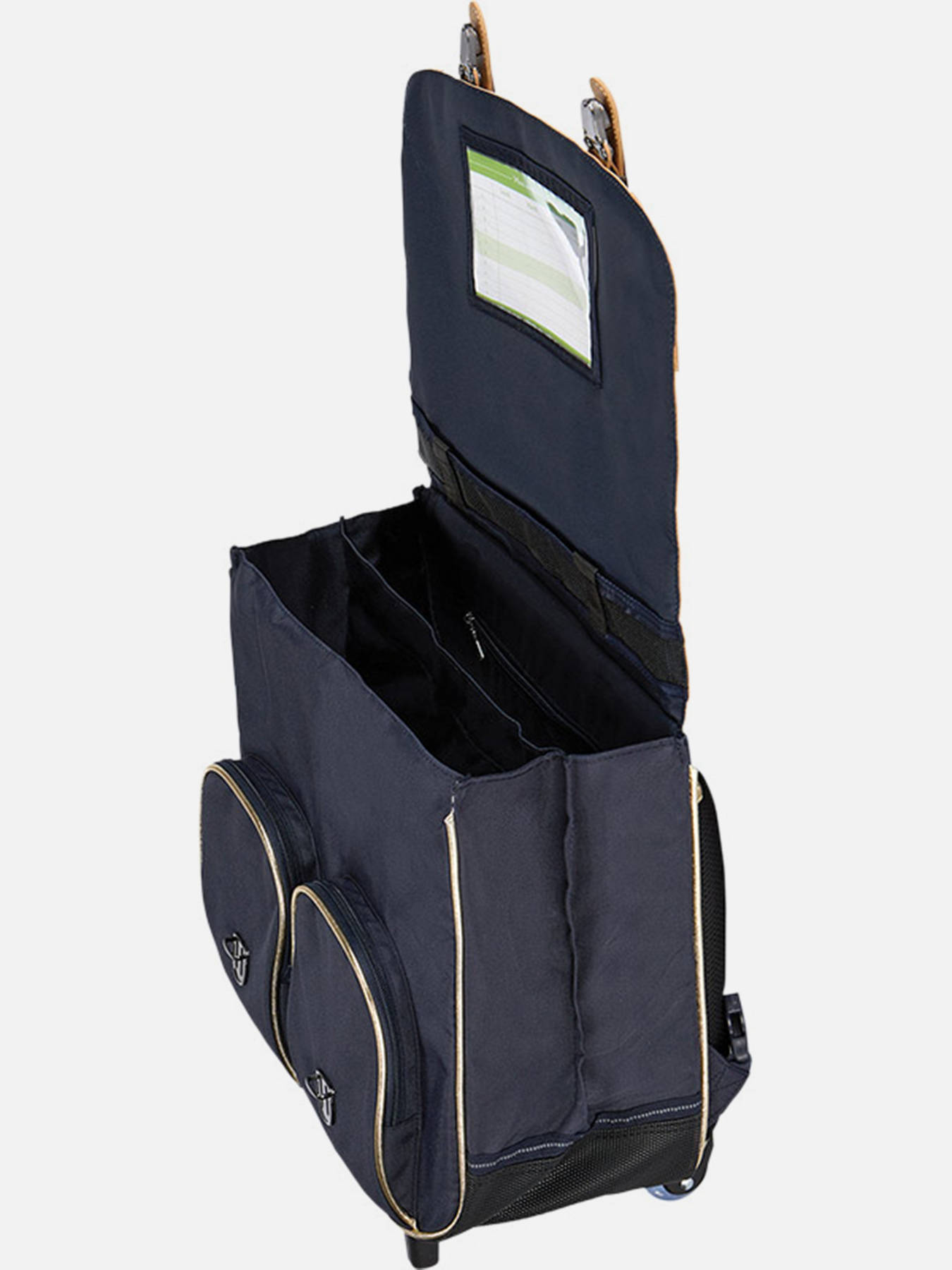 Cartable  roulettes 2 compartiments TANN'S