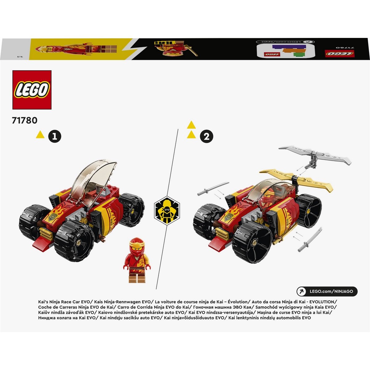La voiture de course de ninja de Kai  Lego Ninjago 71780