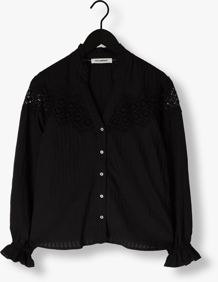 CO\\'COUTURE zwarte co'couture blouse selma angle lace shirt