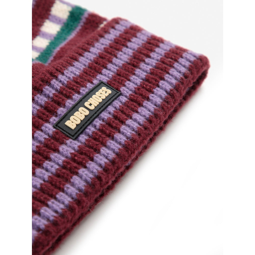 Køb Bobo Choses Purple Jacquard Beanie