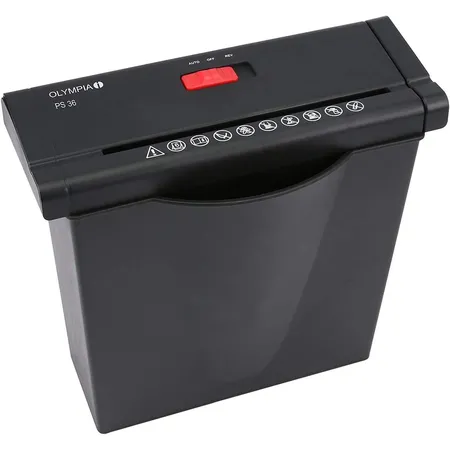 Olympia Papierschredder Büro, schwarz