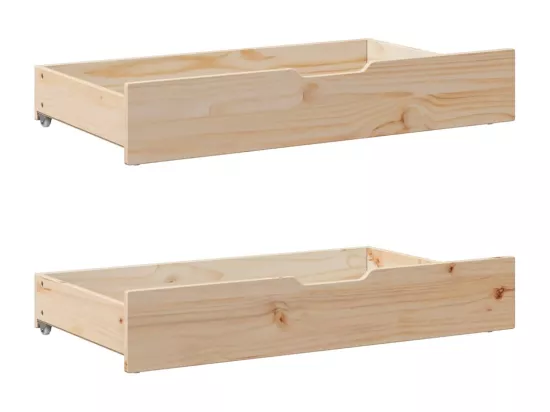 Lit de jour avec tiroirs sans matelas 80x200 cm bois massif