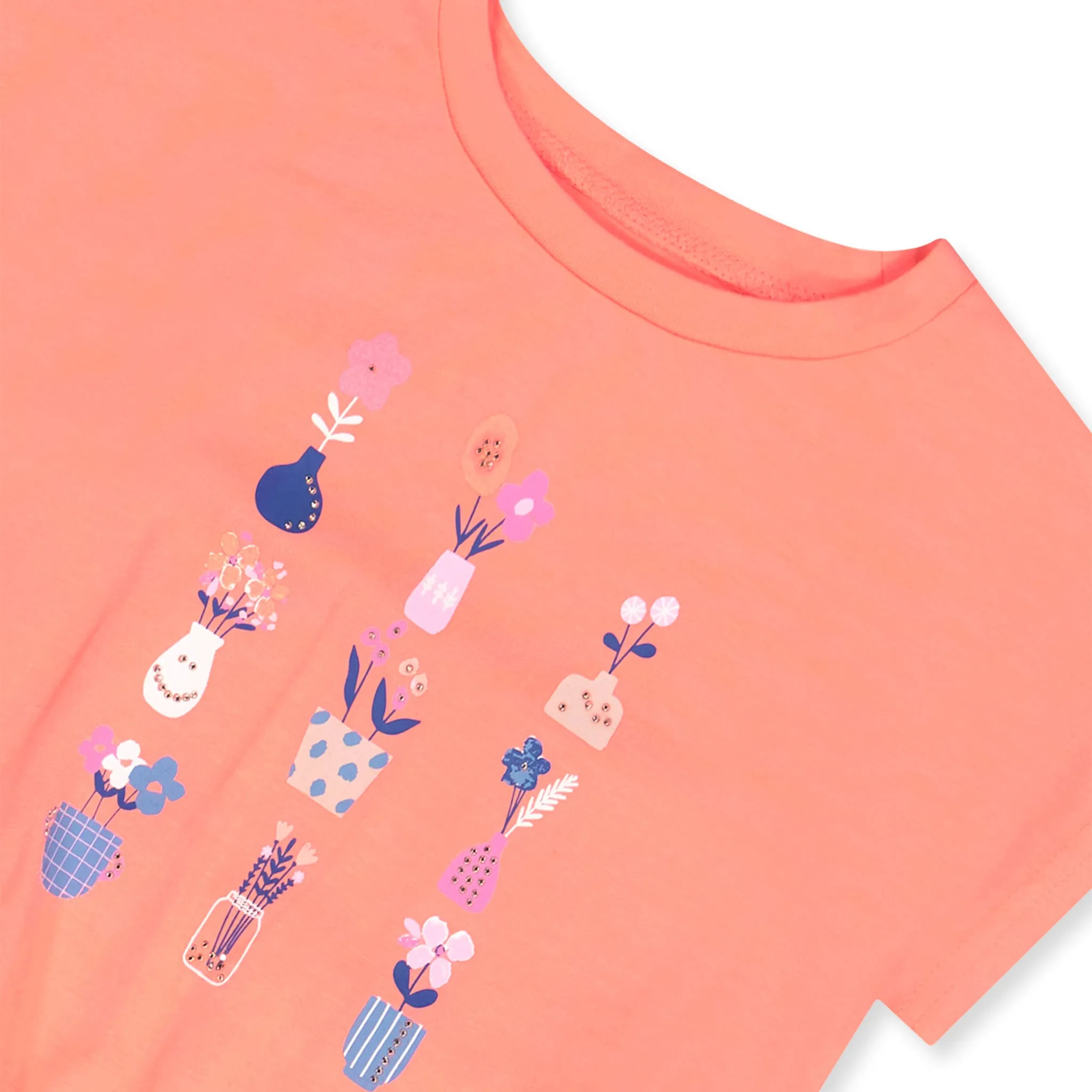 Deux par Deux T-shirt Noeud Champs 7-10ans