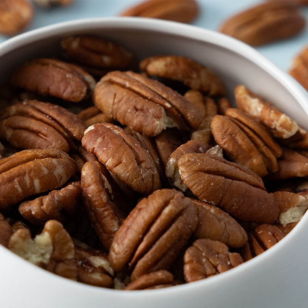 Pecannoten ongebrand