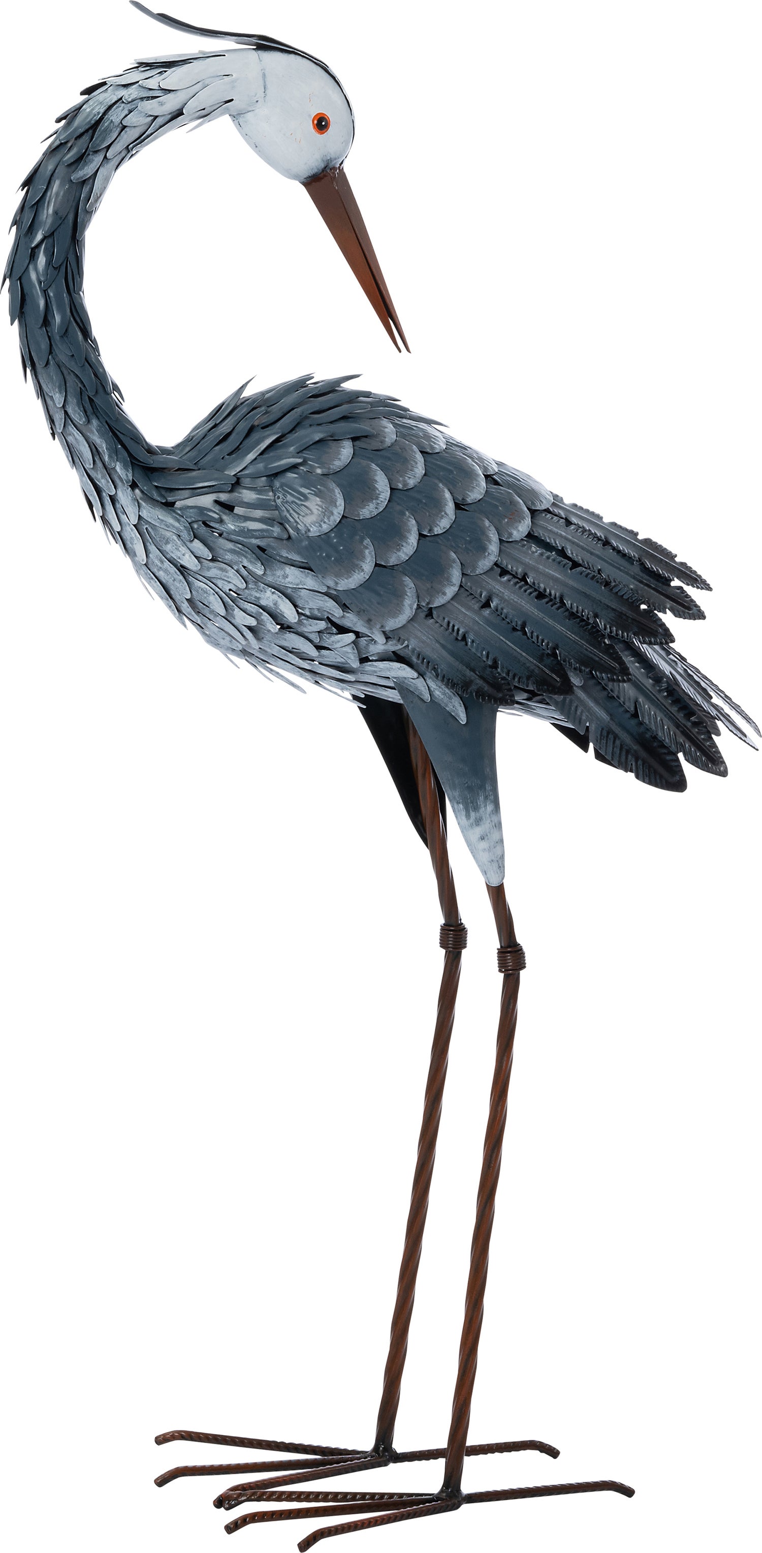 Intratuin tuinbeeld reiger grijs 39 x 20 x 83 cm