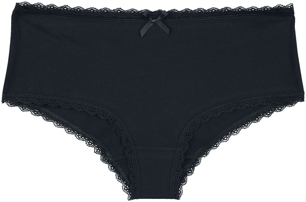 Lot De Culottes Noires Unies & Imprimées | Gothicana by EMP Lot de culottes