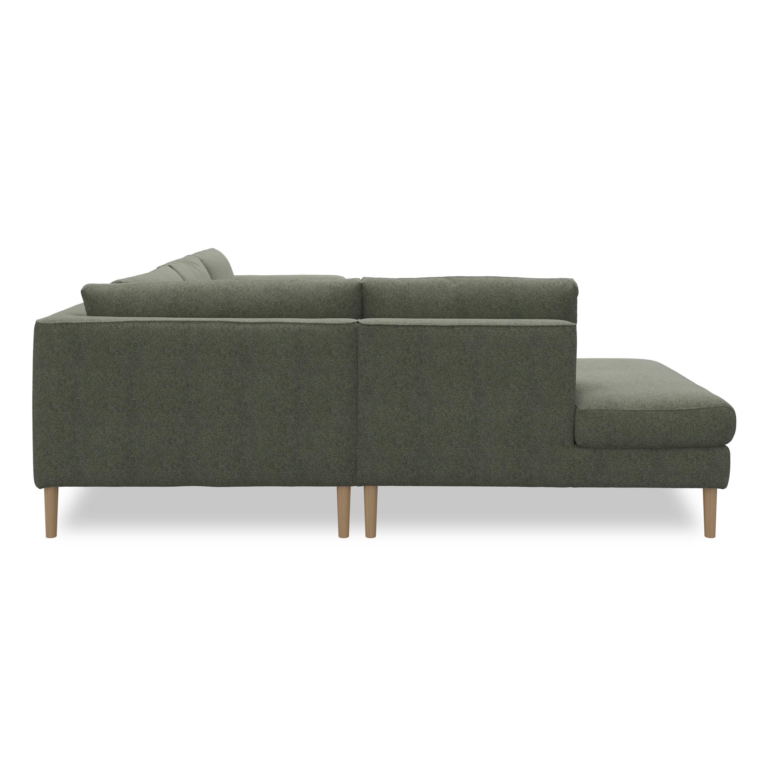 Nyland venstrevendt hjørnesofa med pufafslutning