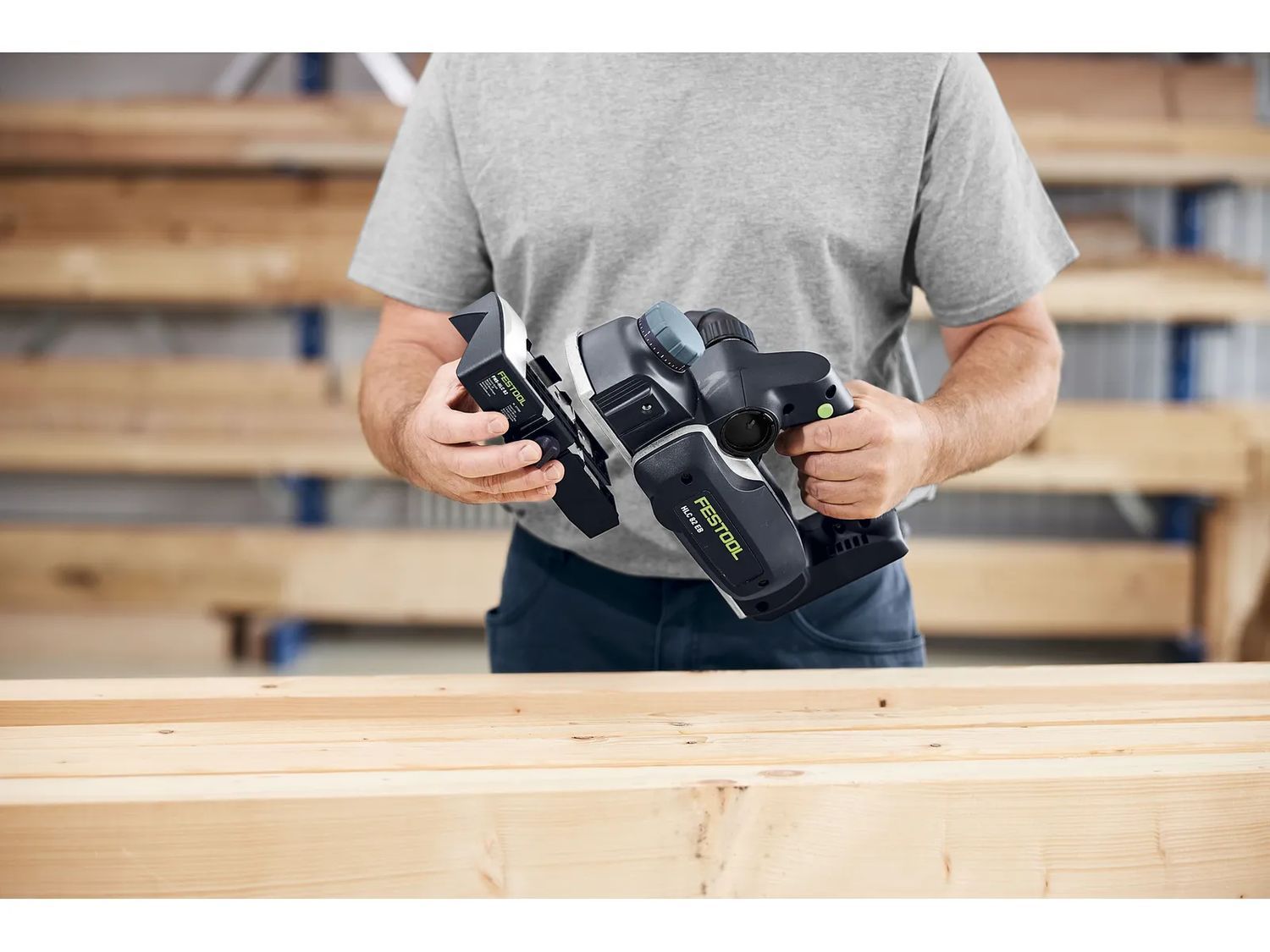 Festool HLC 82 EB-Basic-Set Accu schaafmachine - 578600