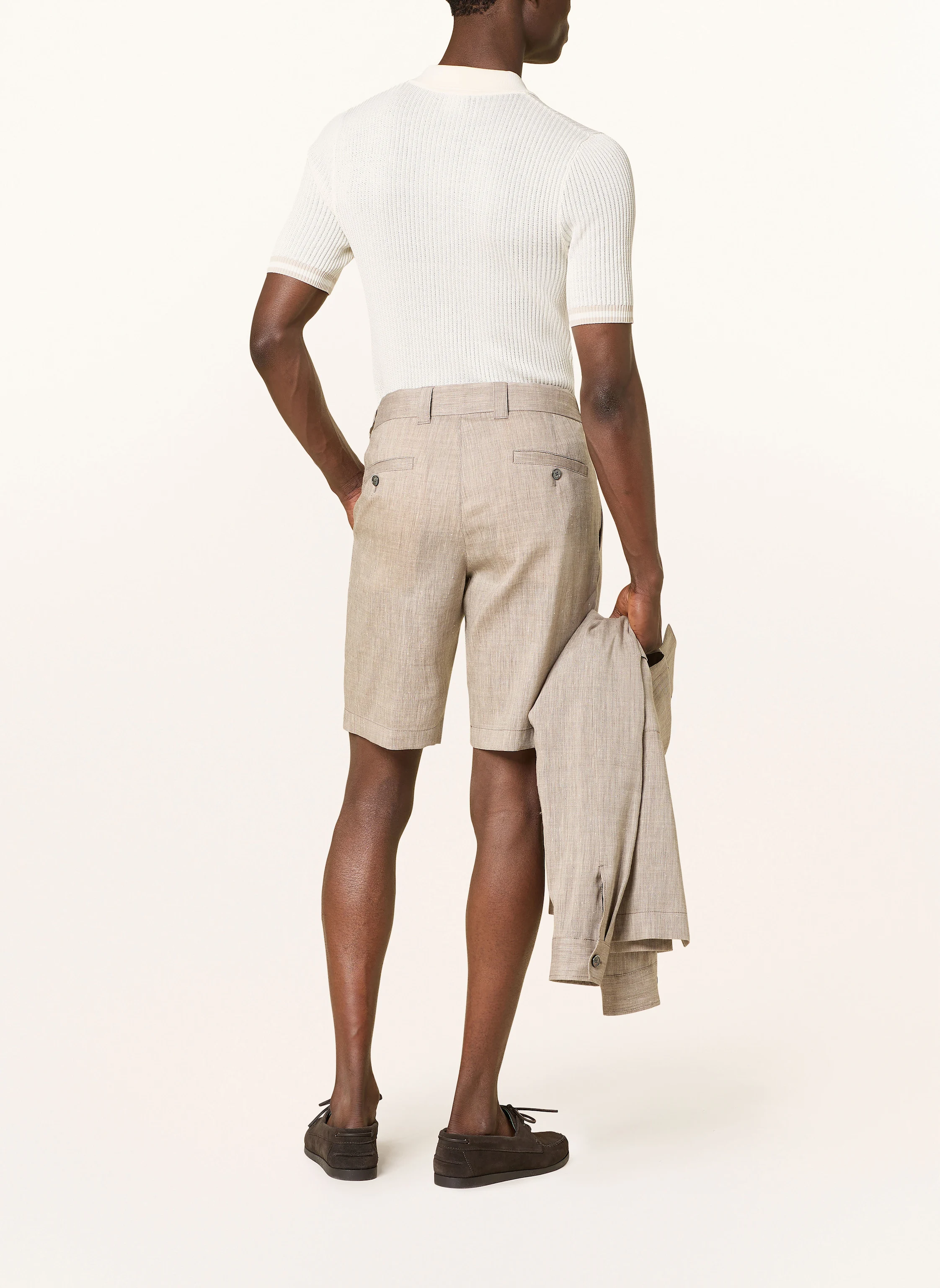 windsor. Shorts SCHIO Modern Fit mit Leinen