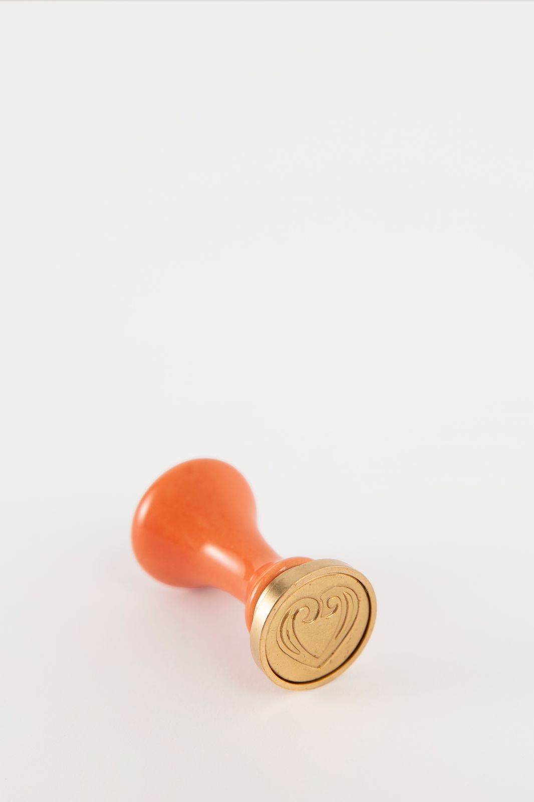 Oranje zegel was stempel set