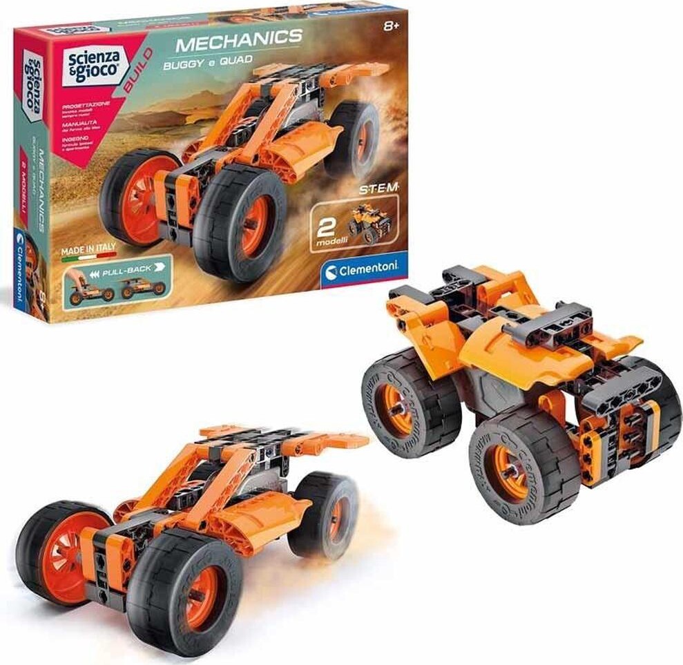 Clementoni - Science And Play Build - Mechanics - Buggy And Quad