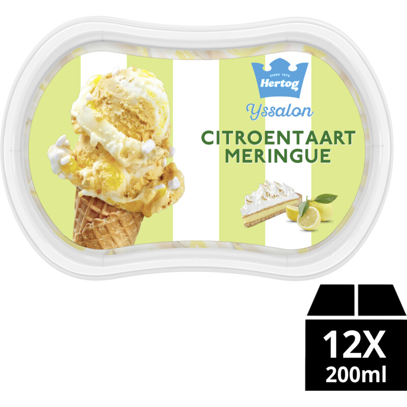Hertog Ijssalon mini citroentaart meringue