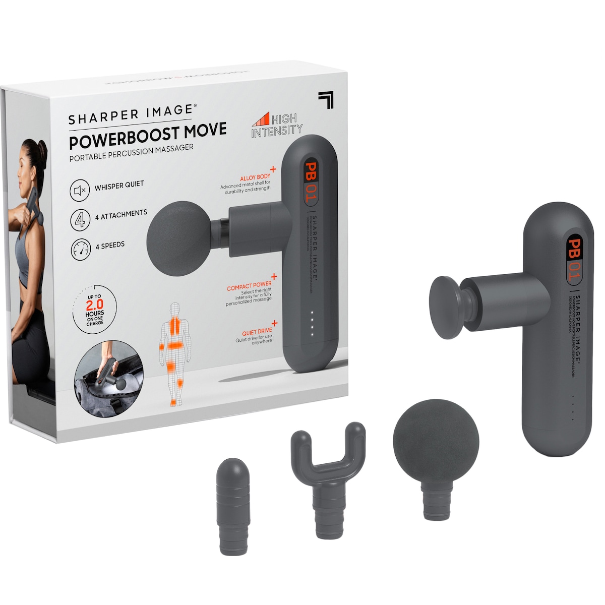 Sharper Image Powerboost massasjepistol P000796