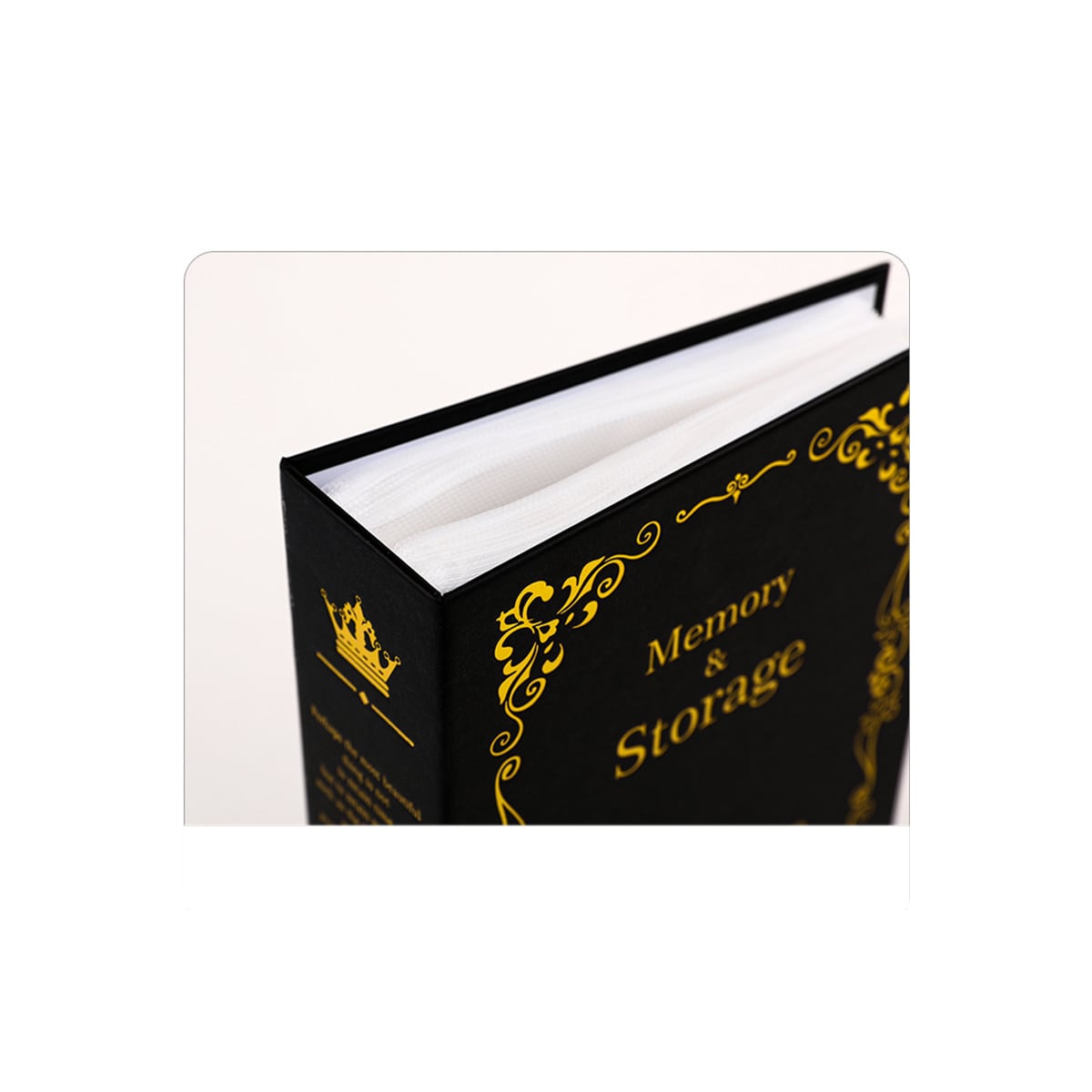 Fotoalbumbok som lagrer 6-tommers innsatt type Sort