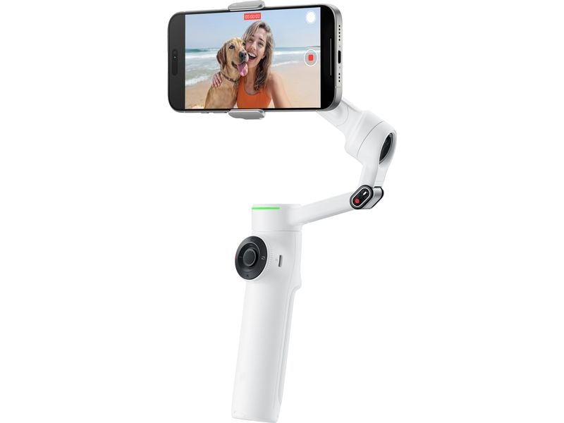 Insta360 Gimbal Flow 2 Pro Weiss Ultimativer Kl-Tracking-Stabilisator